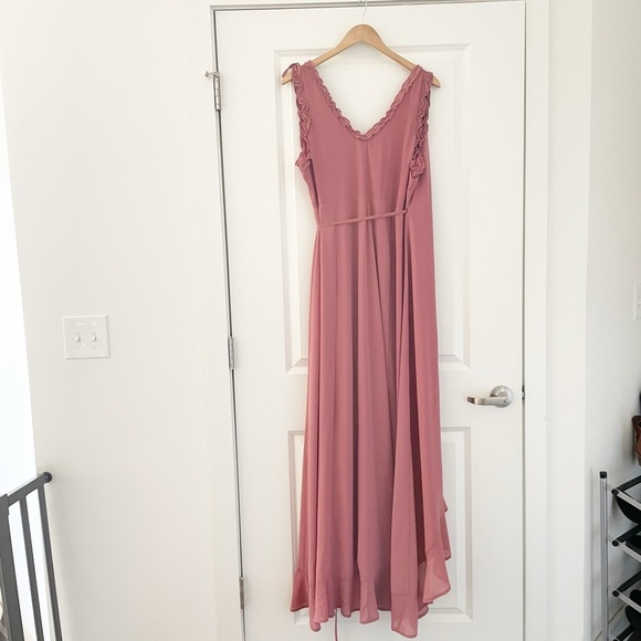 Lulu's Juliette Wrap Ruffle Maxi Dress - Picture 3 of 6